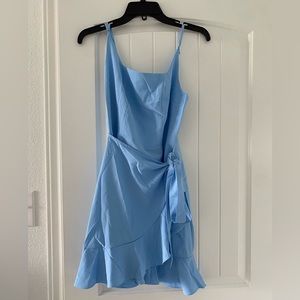 Blue mini dress